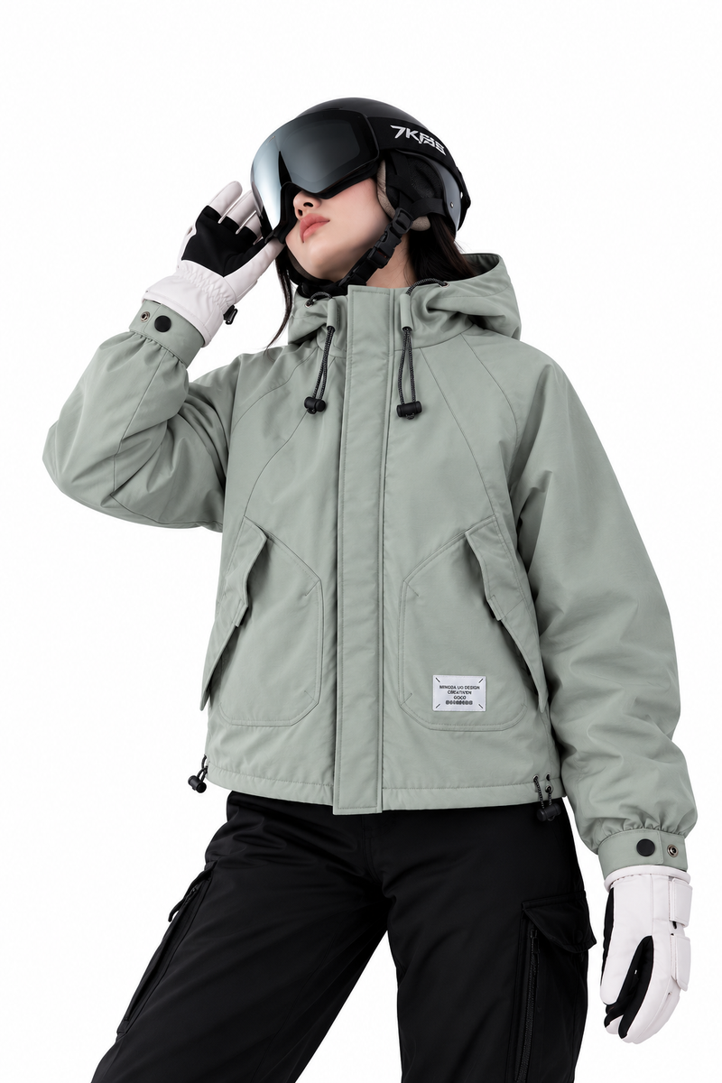 Hooded Utility Windbreaker Jacket