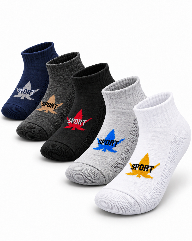 Sport Ankle Socks Pack Of 5
