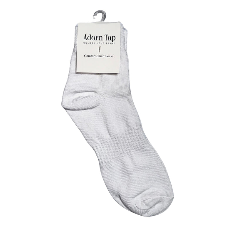 Non Terry Cotton sock (White)