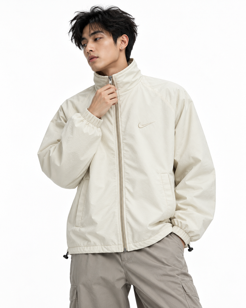 NIKE High-Neck Windbreaker Jacket