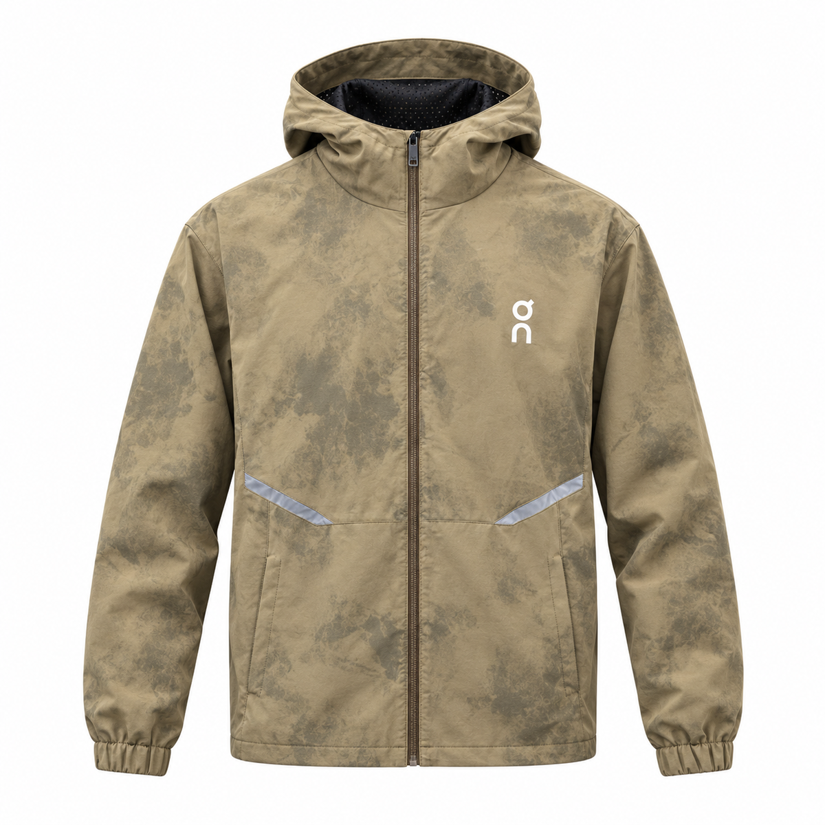 On Running Grey Camo Hooded Jacket
