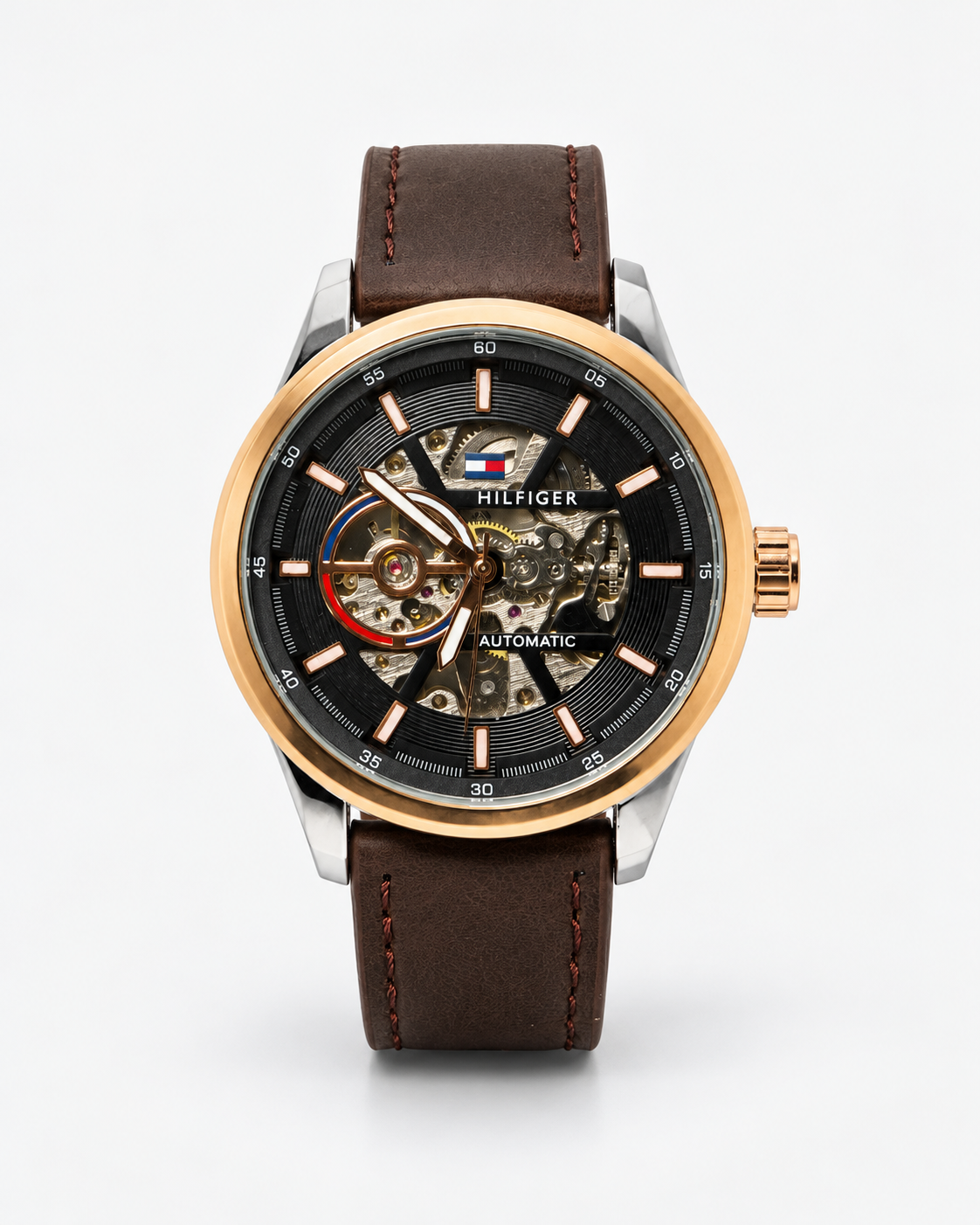 Tommy Hilfiger Automatic Skeleton Dial Watch