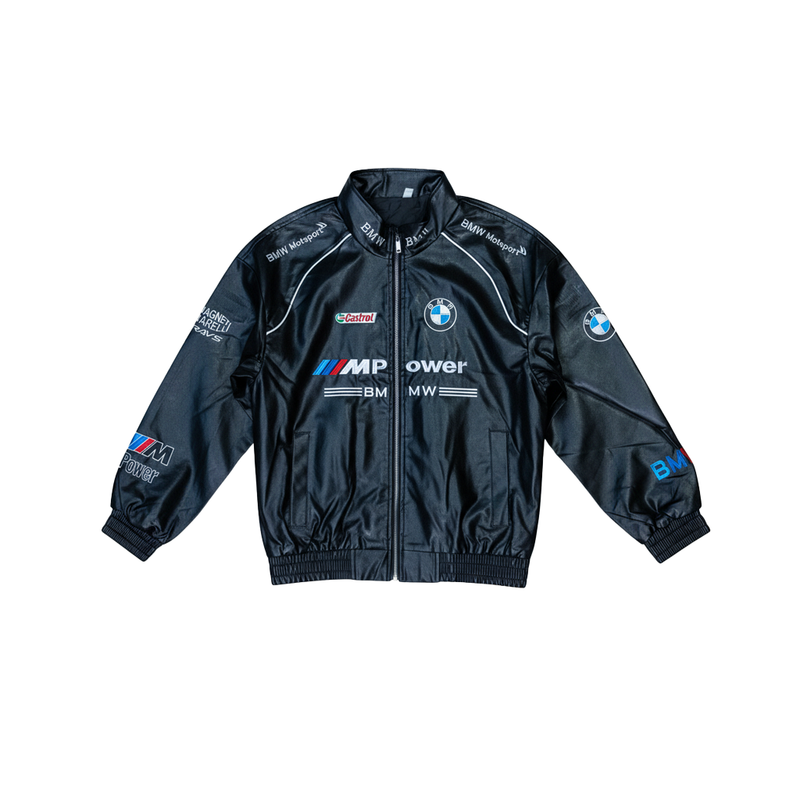 VINTAGE BMW LEATHER JACKET ( BLACK)