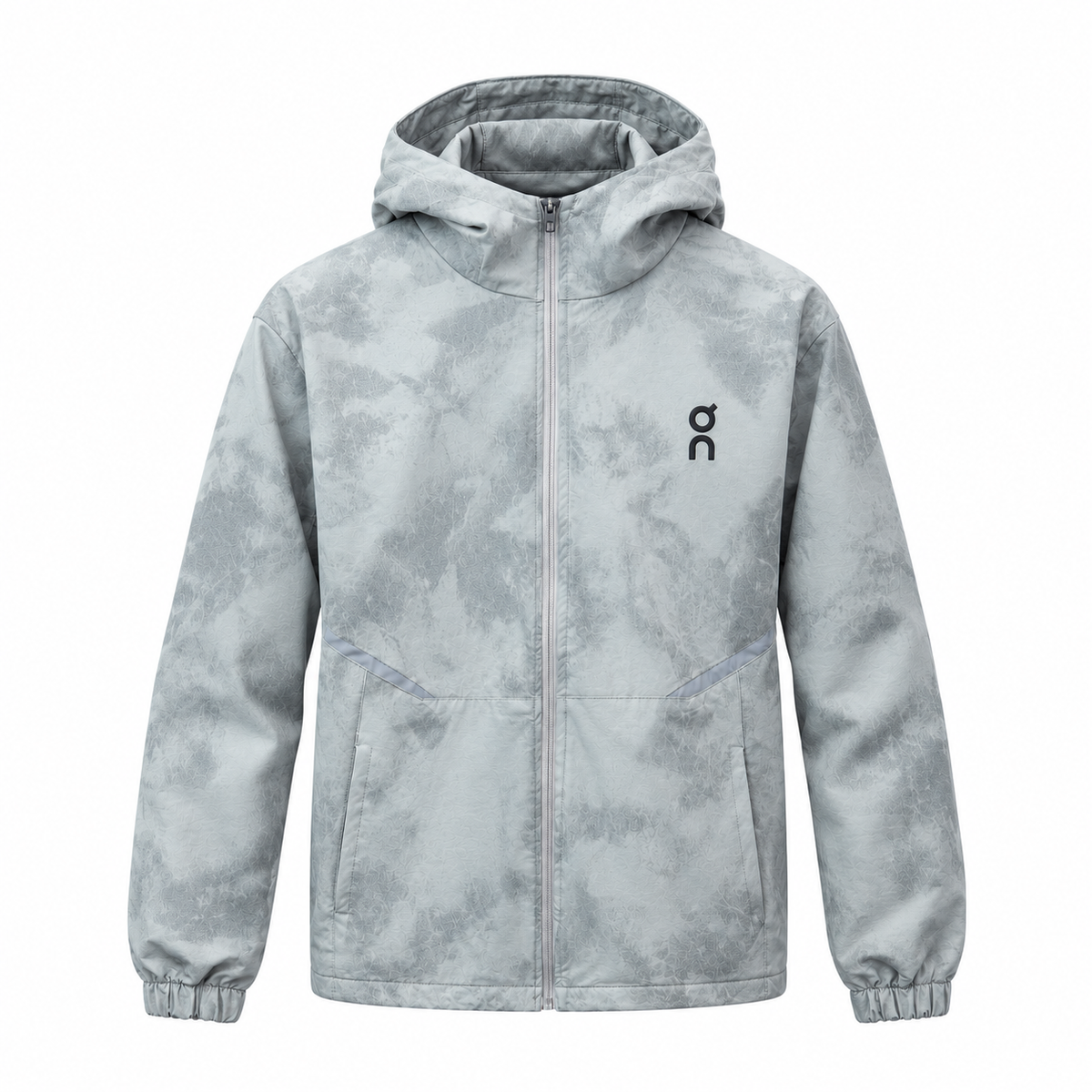 On Running Grey Camo Hooded Jacket