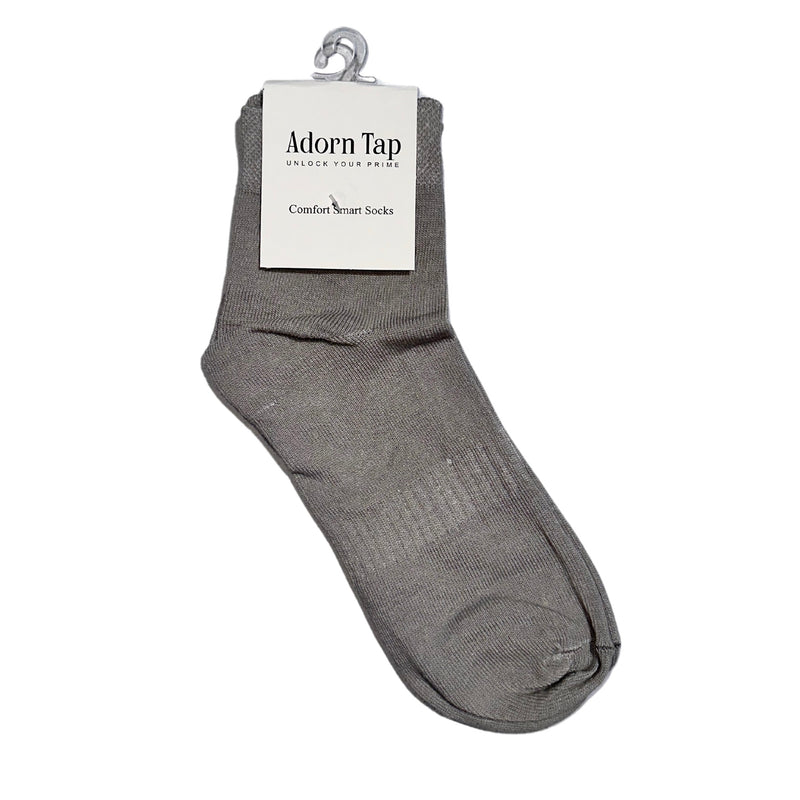 Non Terry Cotton sock (Grey)