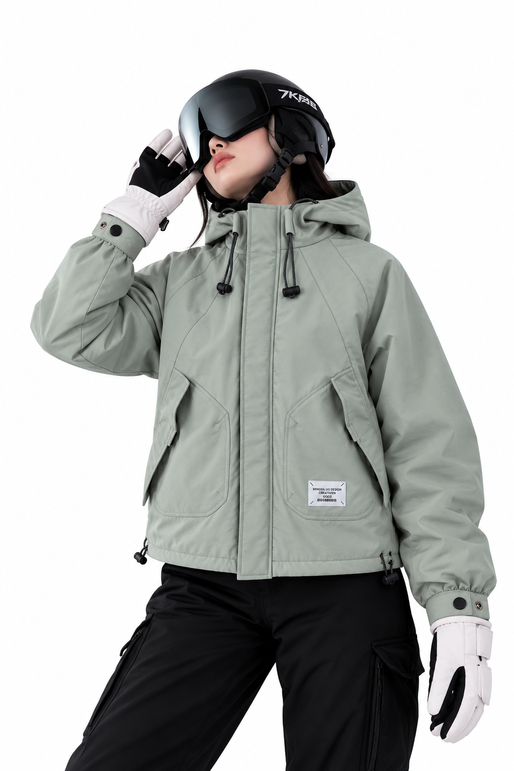 Hooded Utility Windbreaker Jacket
