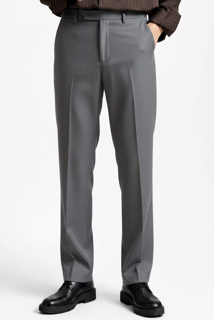 RALPH LAUREN REGULAR FIT MENS FORMAL PANTS (ASH GREY)