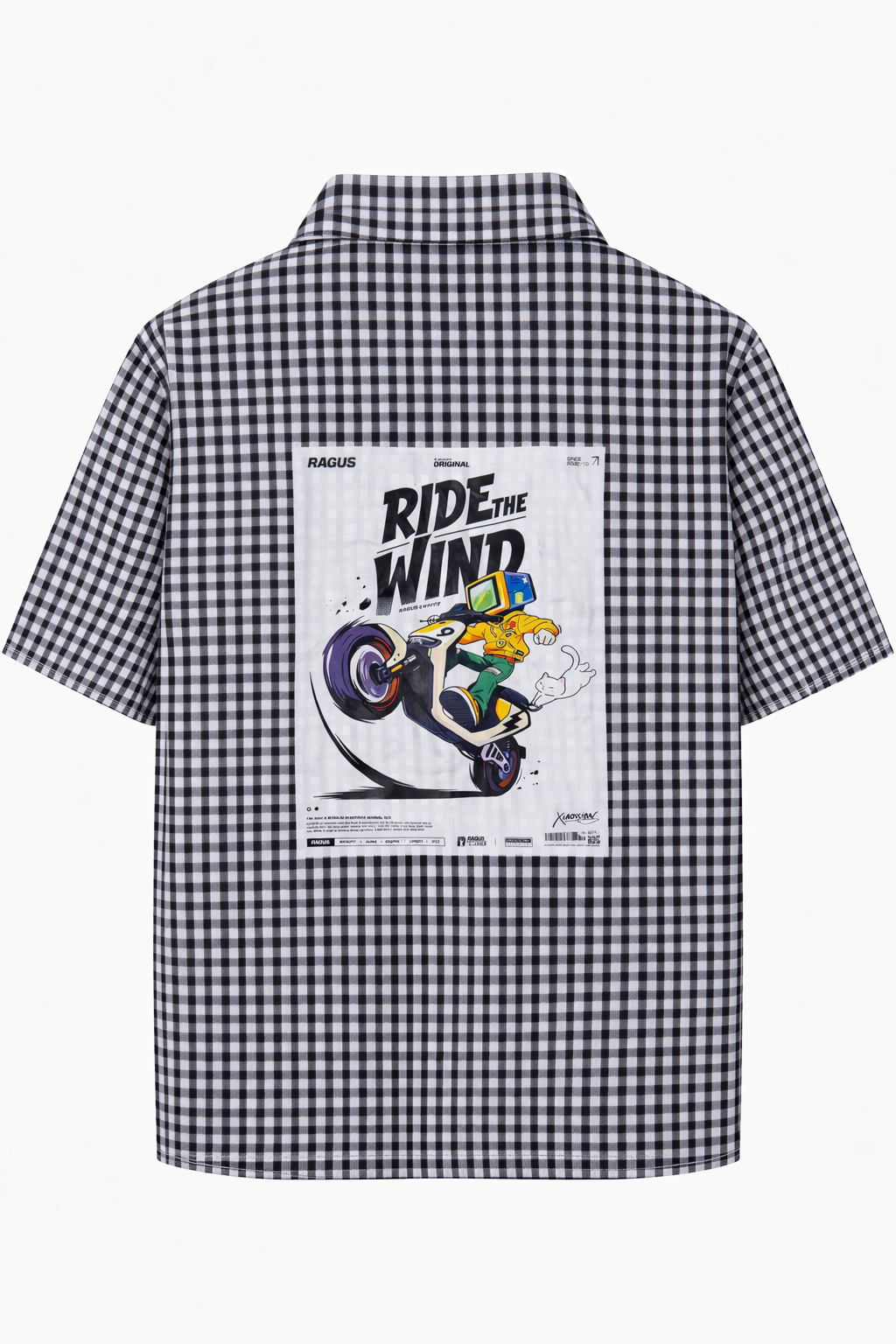 Men’s Printed Boxy T-Shirt – Oversized Streetwear with Graphic Back Print (Multi Colour)