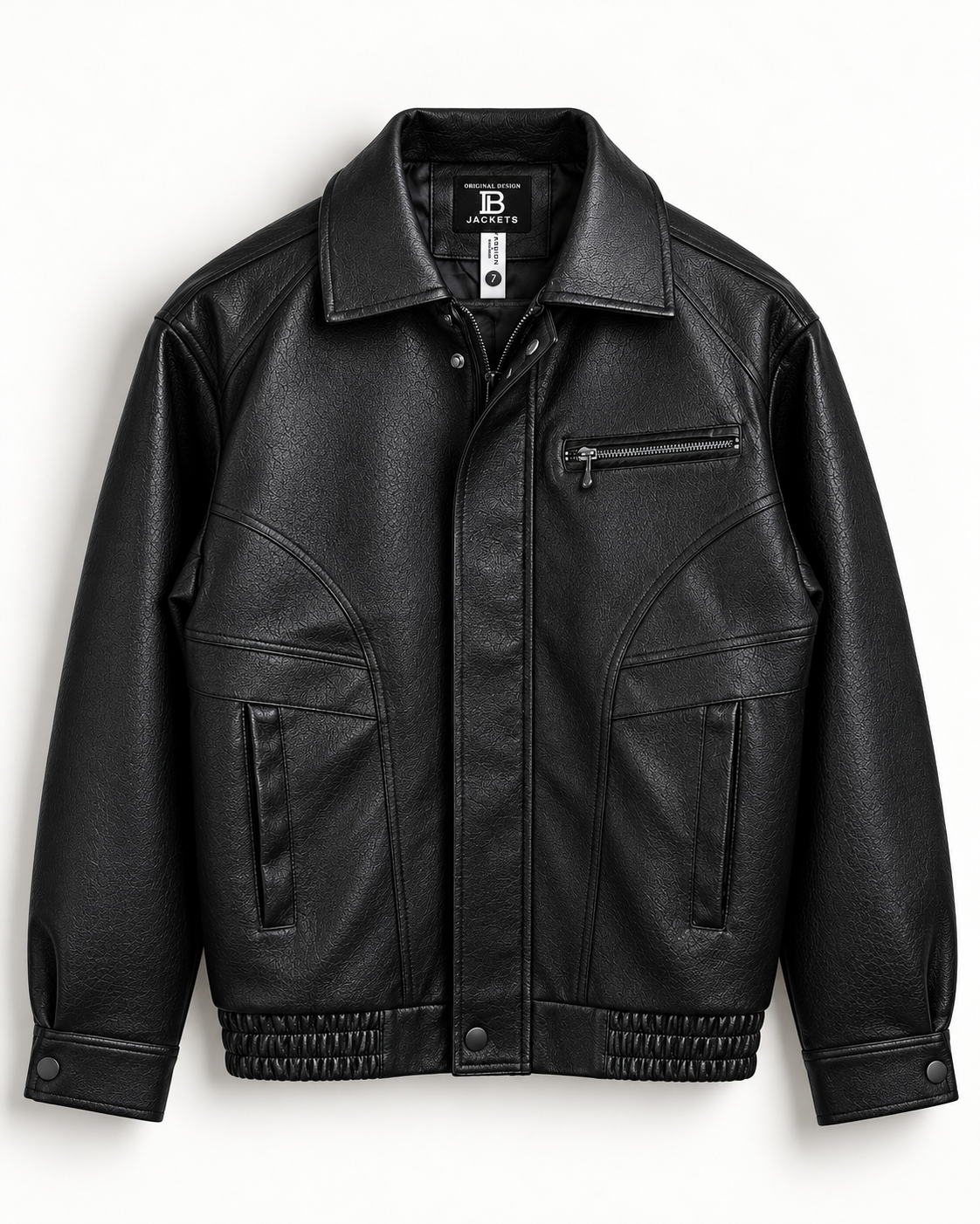 Unisex BABIBOY Signature Faux Leather Jacket