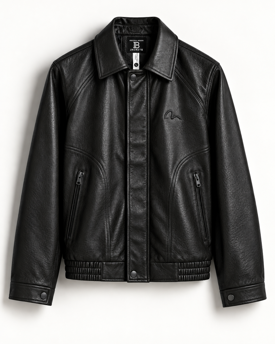 Unisex BABIBOY Bomber Signature Faux Leather Jacket