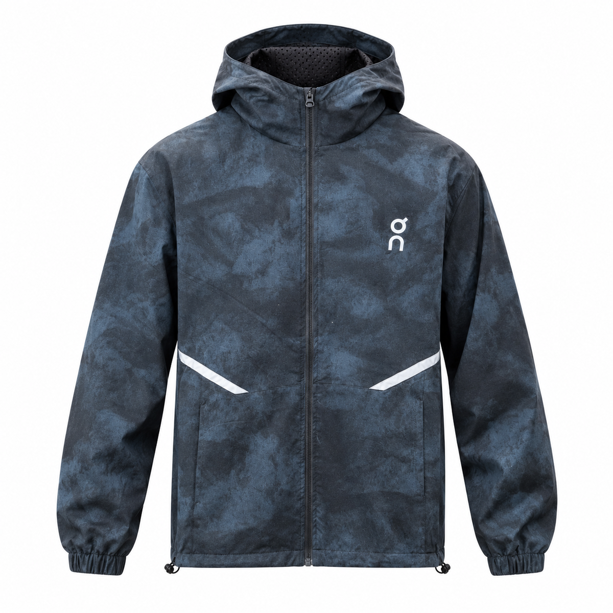 On Running Grey Camo Hooded Jacket