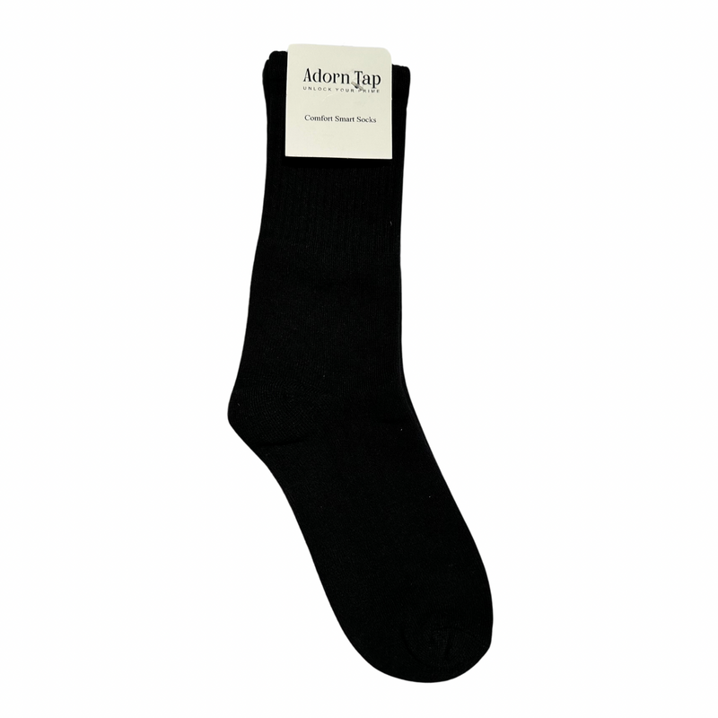 Full - Terry cotton sock (Black)