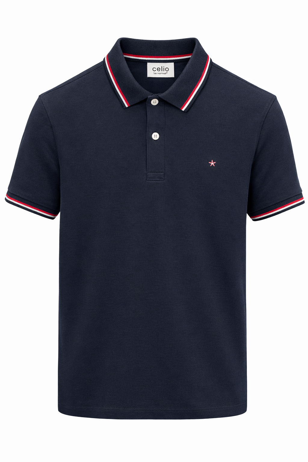 Original Celio Collar T-Shirt (navy)