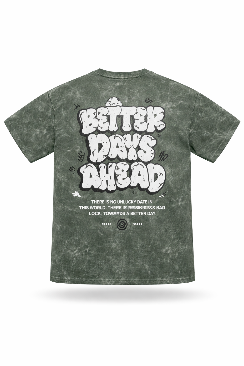 I AM BACK- PRINTED T SHIRT (Acid Wash)