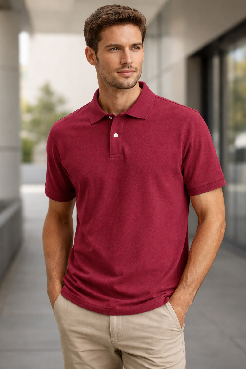 BRANDED COLLAR T SHIRT