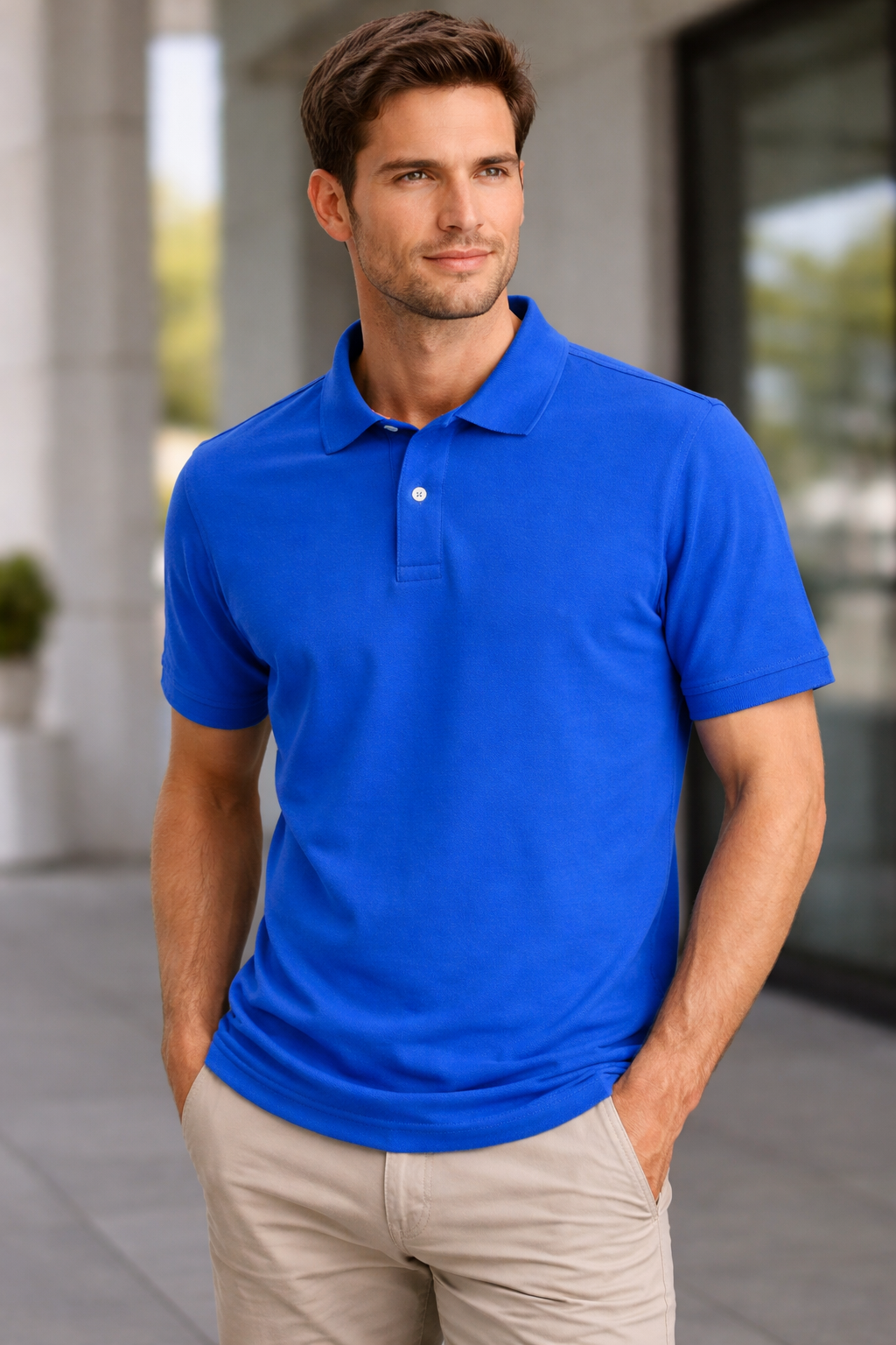 BRANDED COLLAR T SHIRT