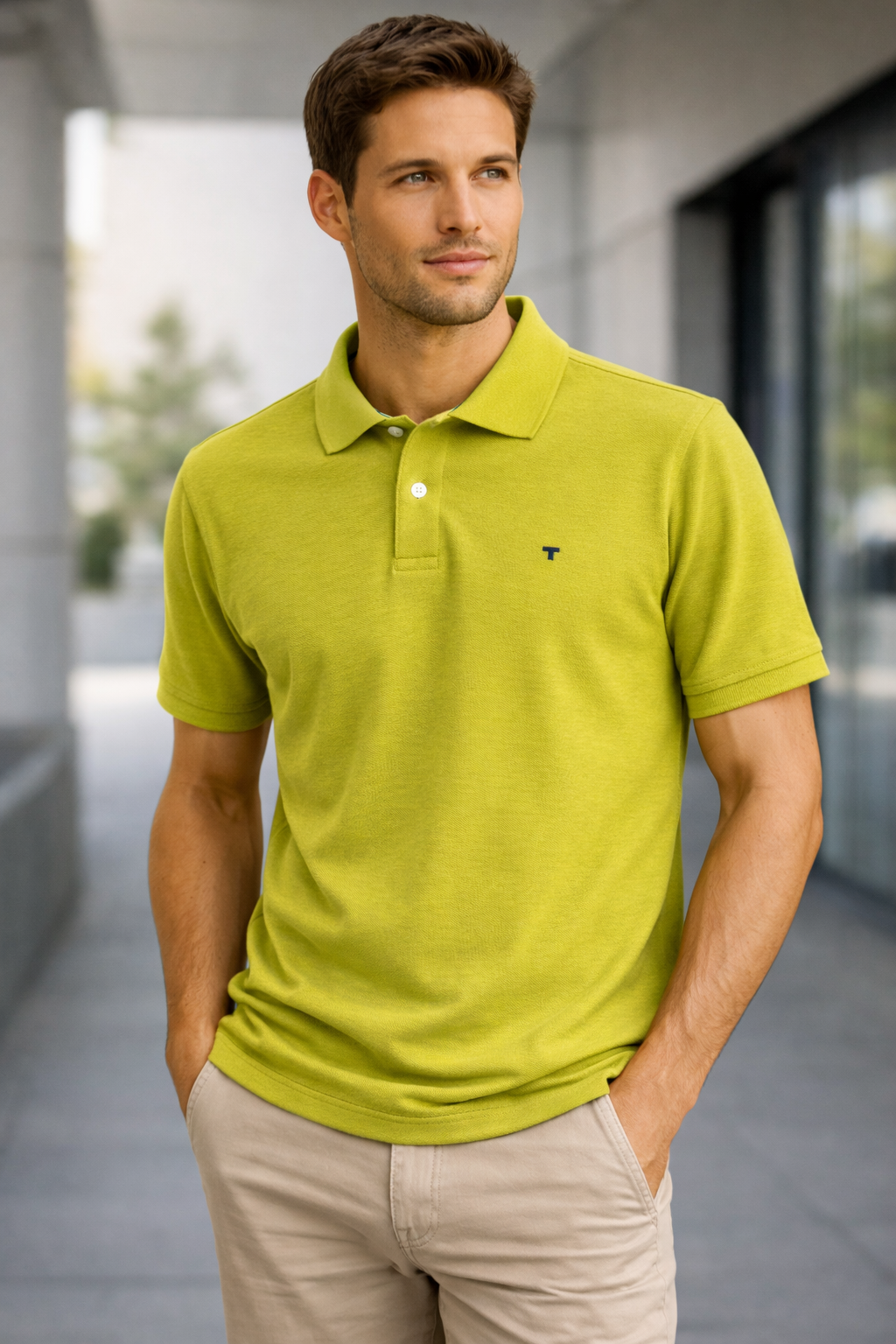 BRANDED COLLAR T SHIRT