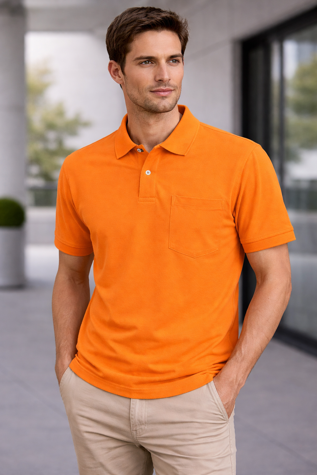BRANDED COLLAR T SHIRT