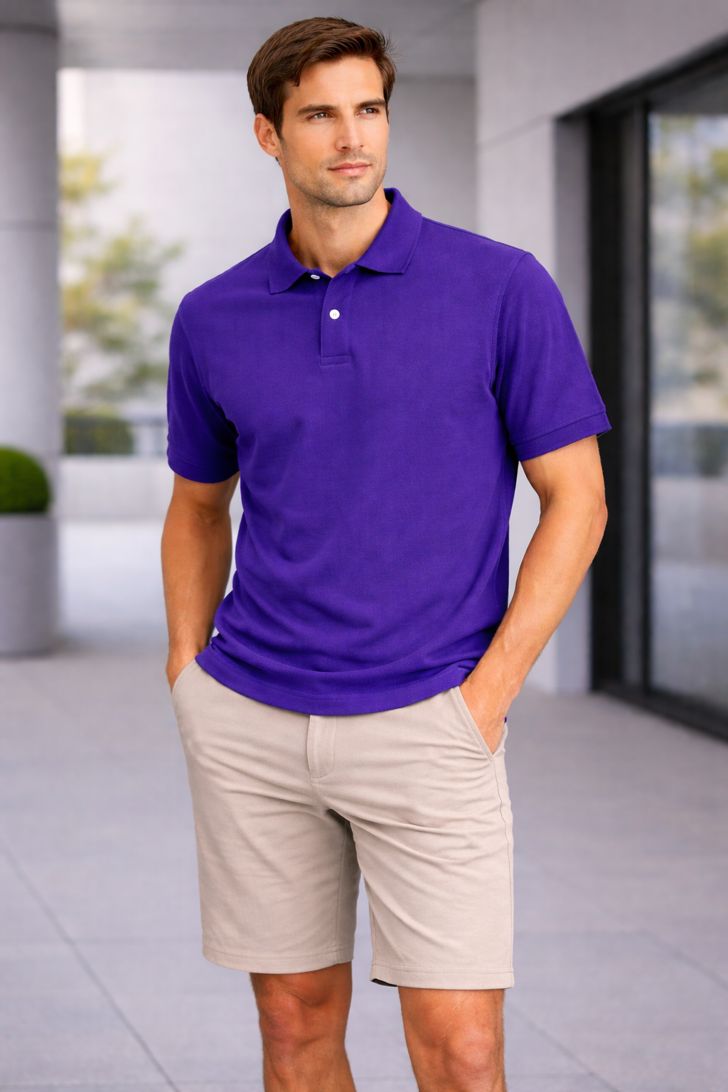 BRANDED COLLAR T SHIRT