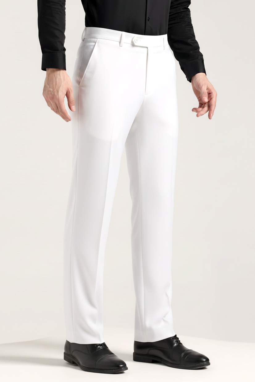 RALPH LAUREN REGULAR FIT MENS FORMAL PANTS (WHITE)