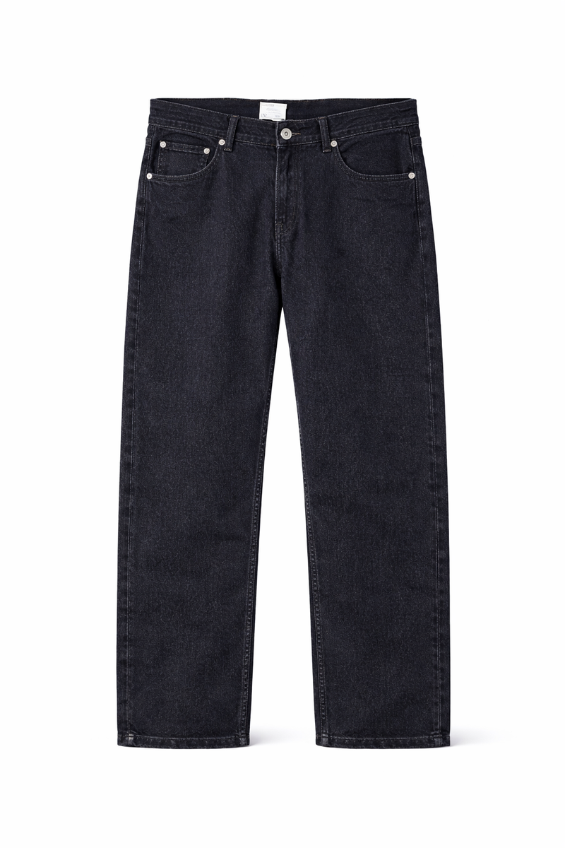 American Eagle Solid relaxed jeans