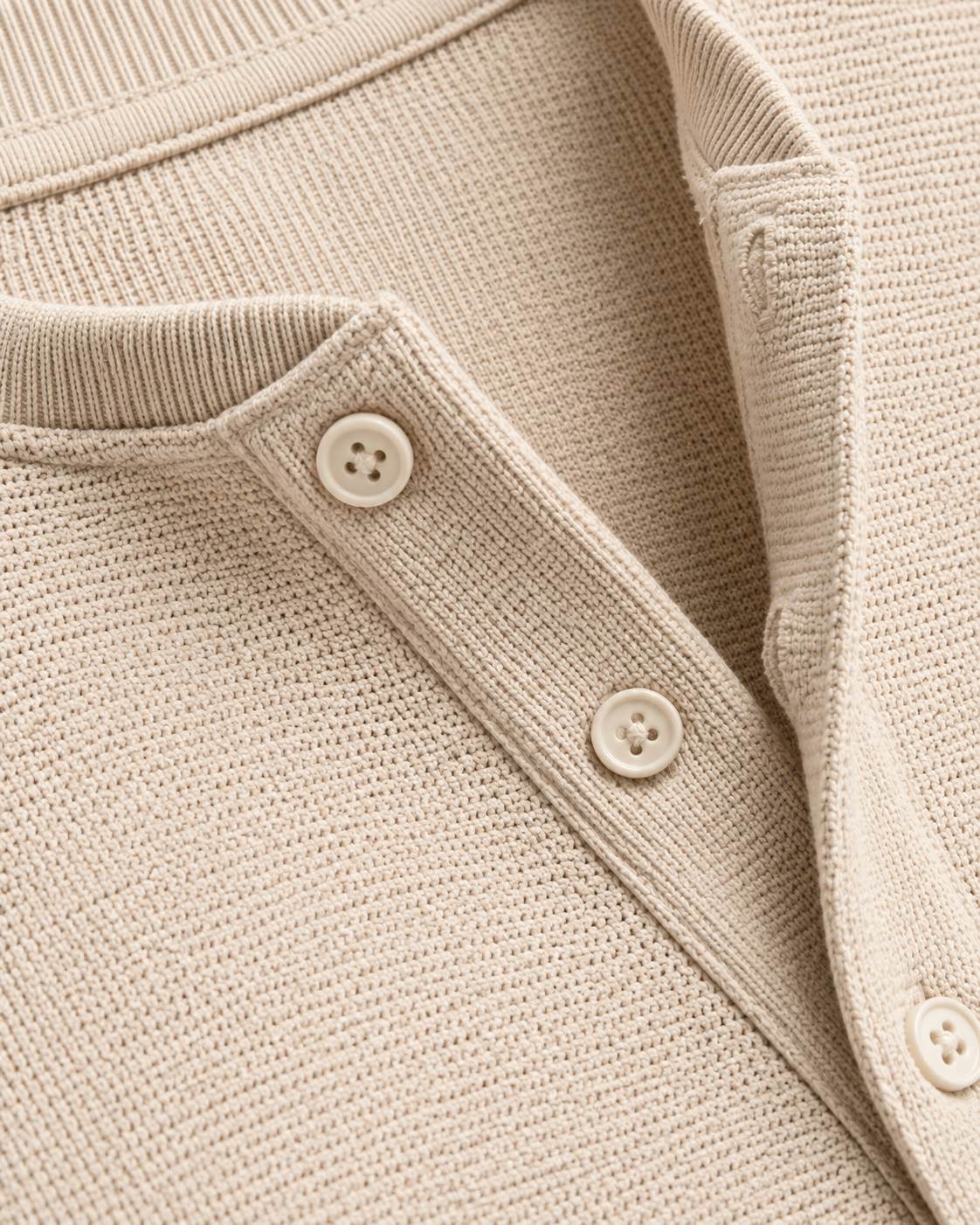 ORIGINAL C&A Thermal Knit Henley Top