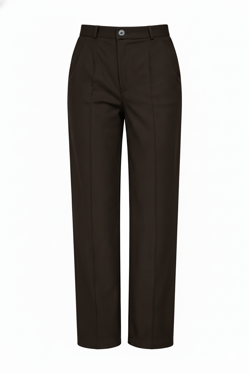 INAACO RELAXED FIT FORMAL PANTS (ESPRESSO BROWN)