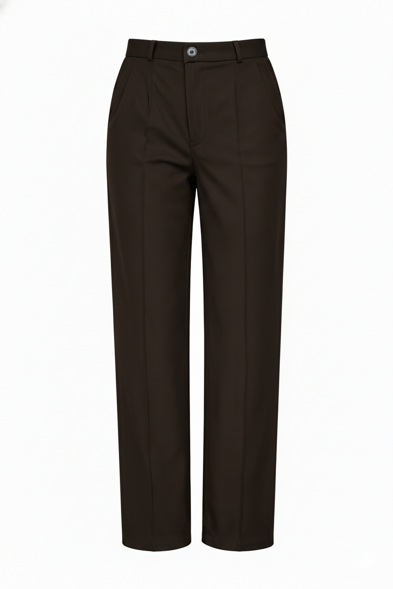 INAACO RELAXED FIT FORMAL PANTS (ESPRESSO BROWN)