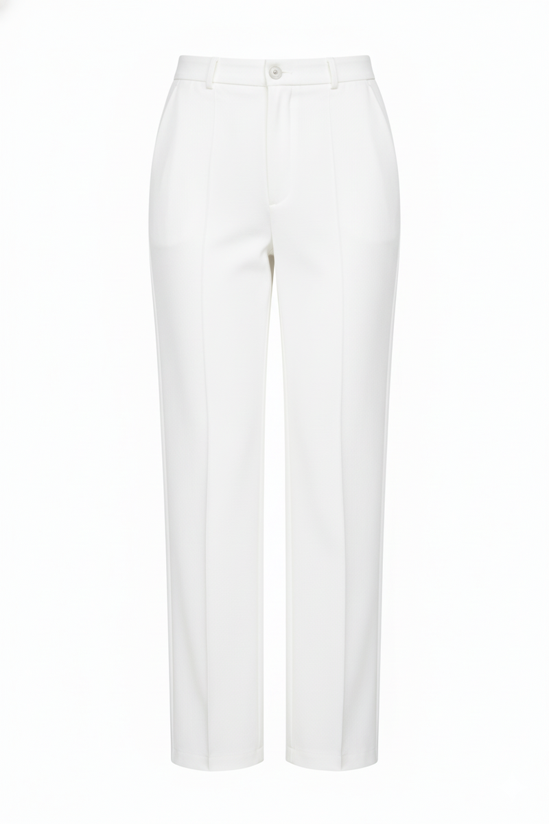 INAACO RELAXED FIT FORMAL PANTS (WHITE)