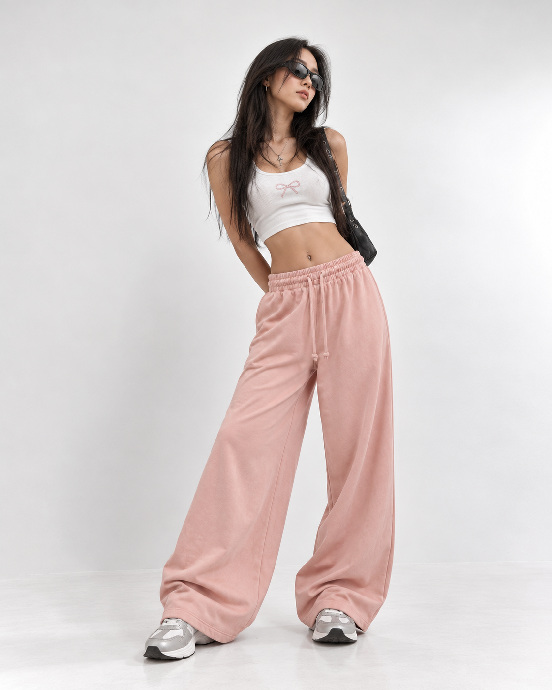H&M Wide-leg Jogger Pants