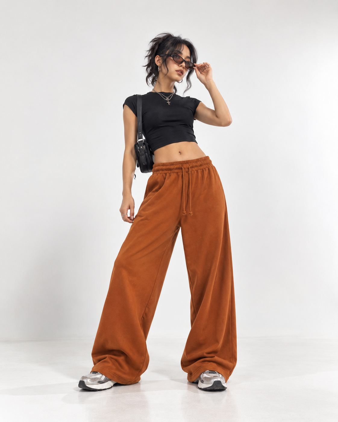 H&M Wide-leg Jogger Pants