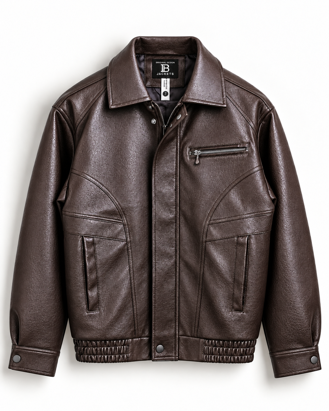 Unisex BABIBOY Signature Faux Leather Jacket