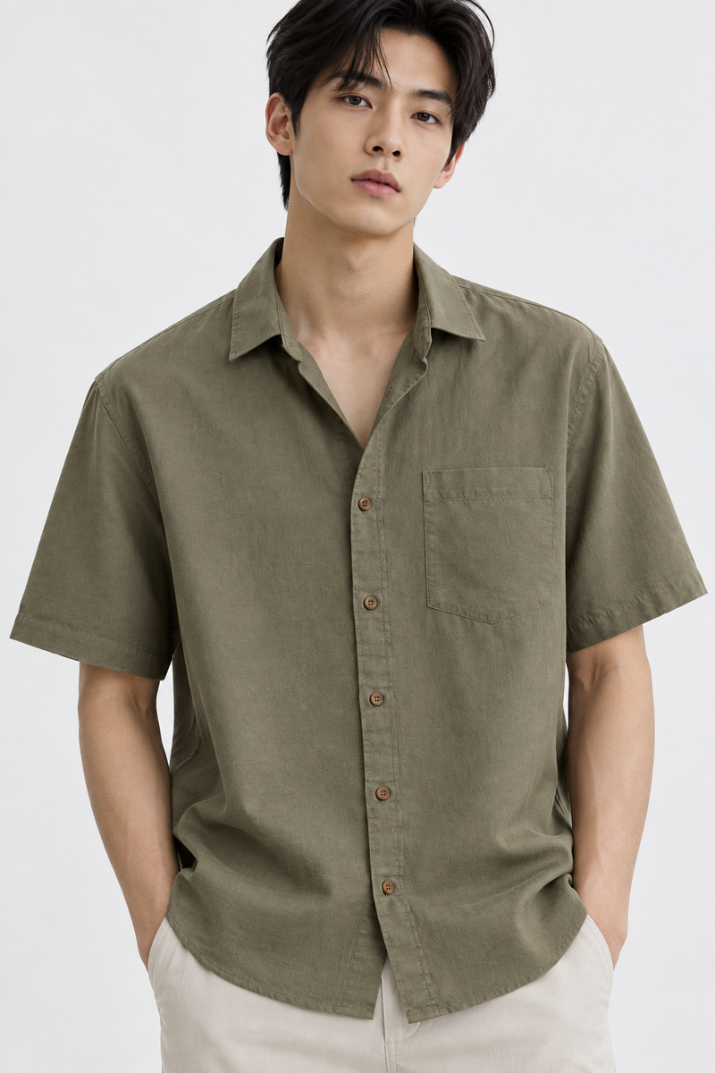 H&M LINEN shirt