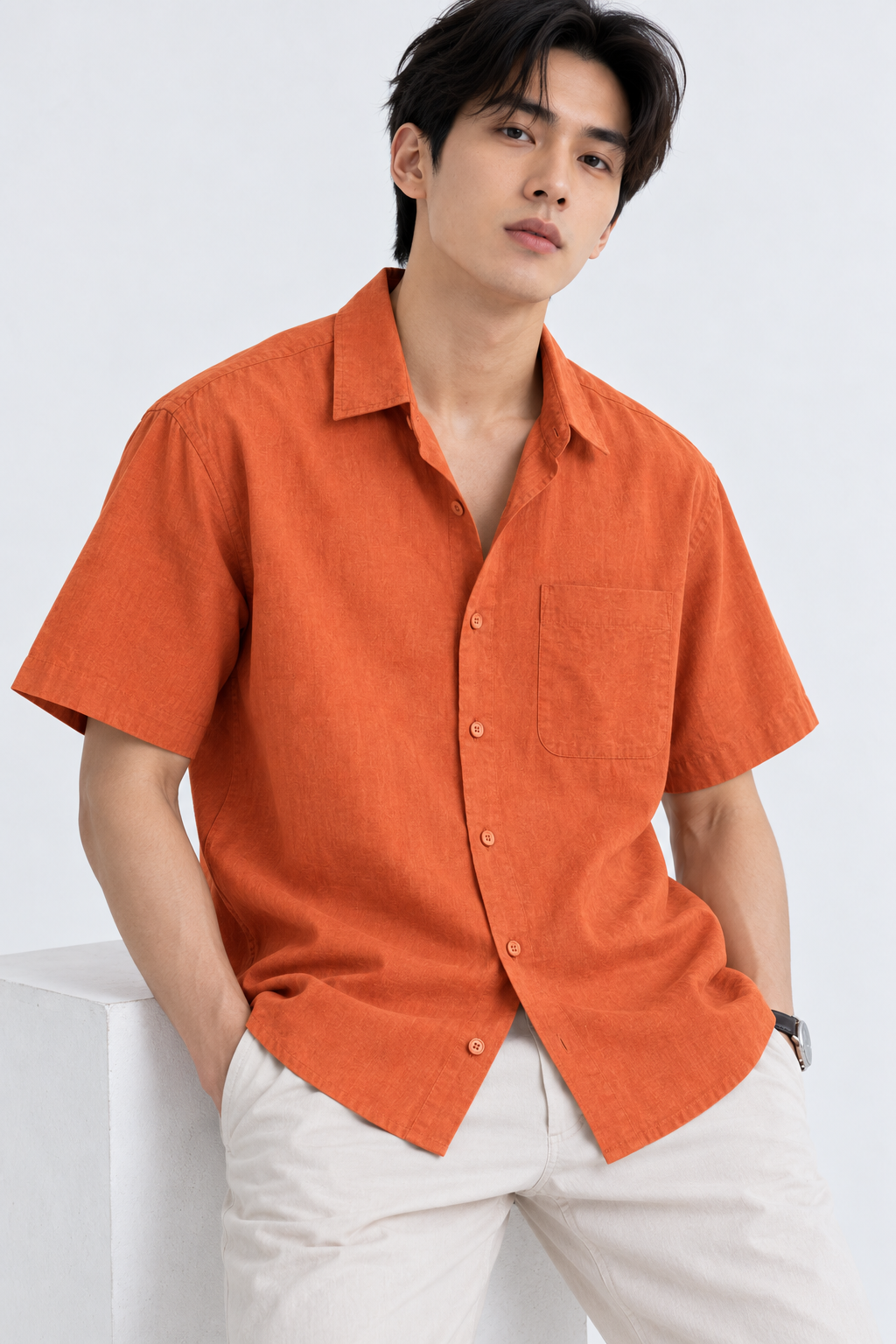 H&M LINEN shirt