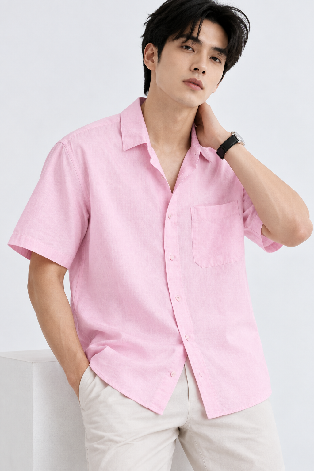 H&M LINEN shirt