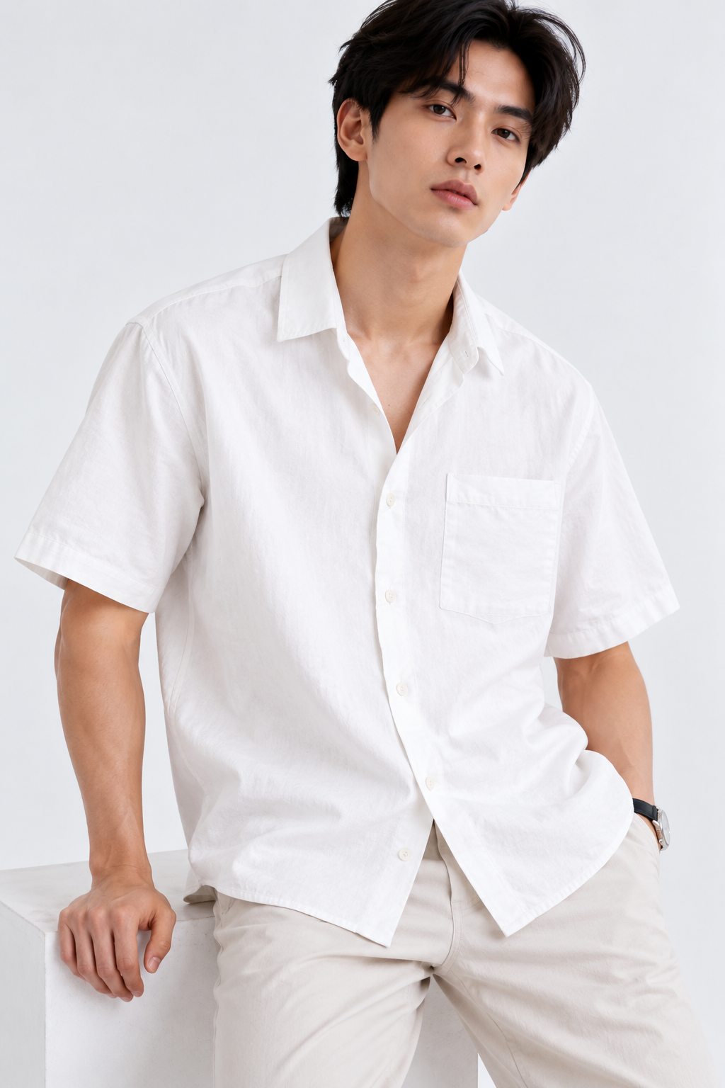 H&M LINEN shirt