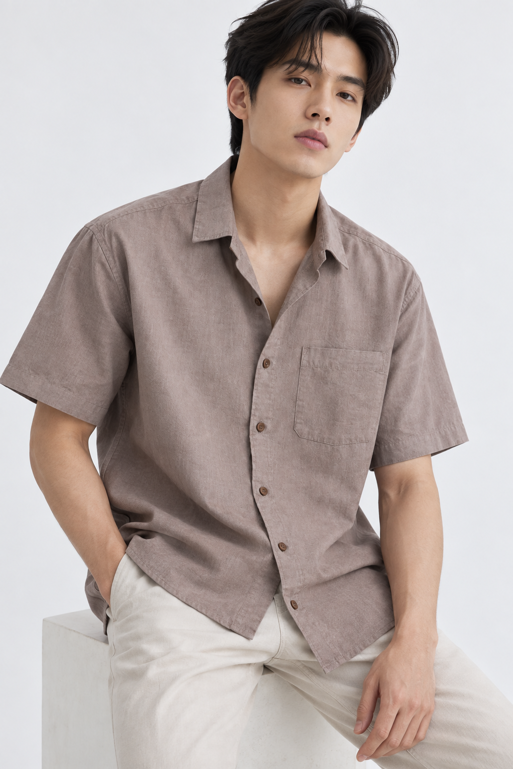 H&M LINEN shirt