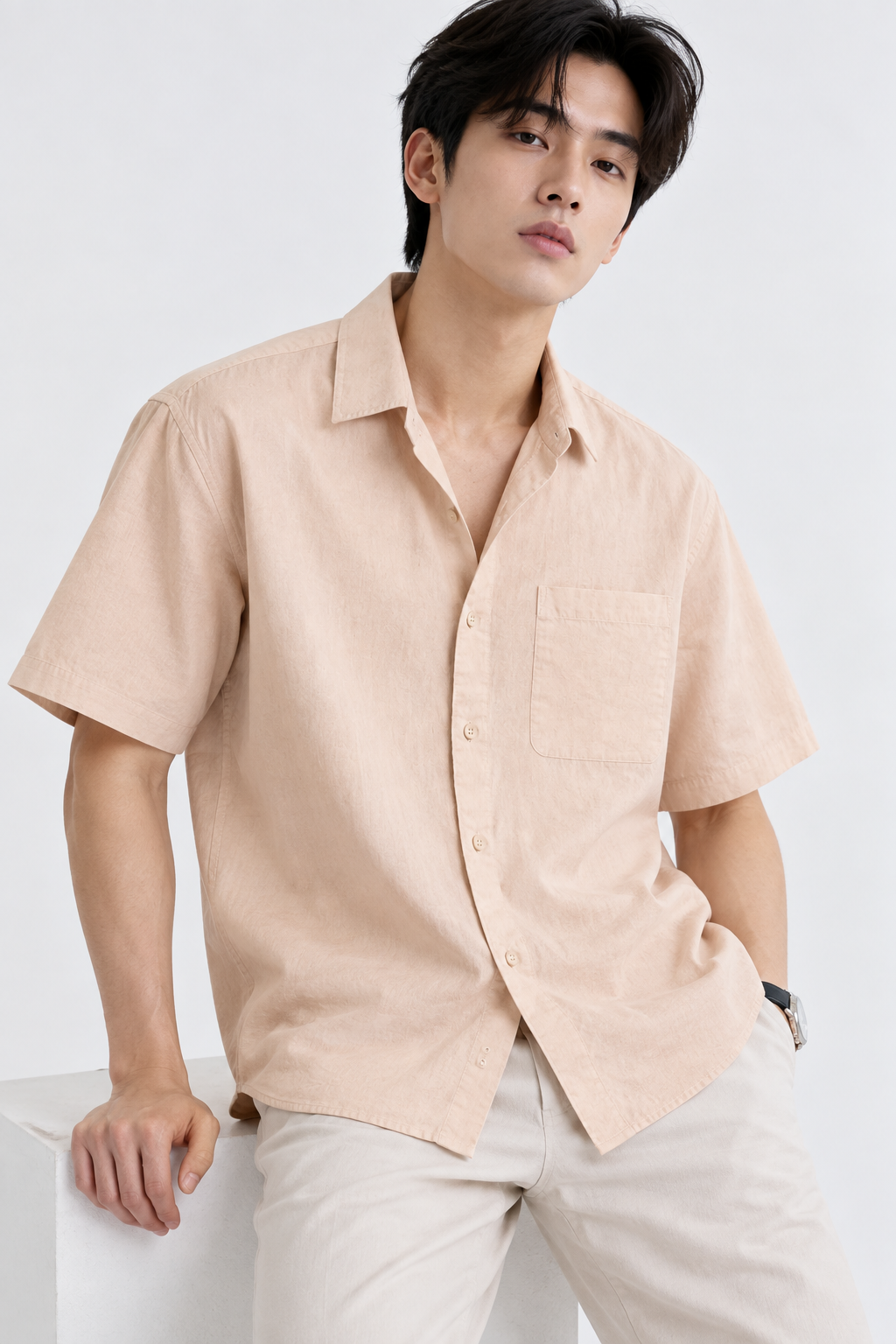 H&M LINEN shirt