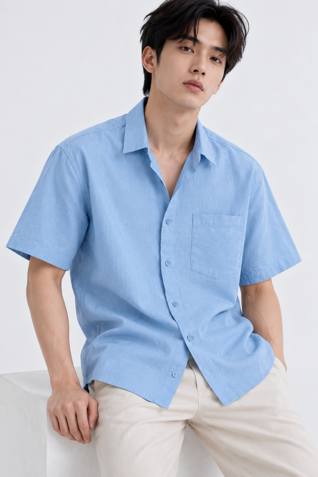 H&M LINEN shirt