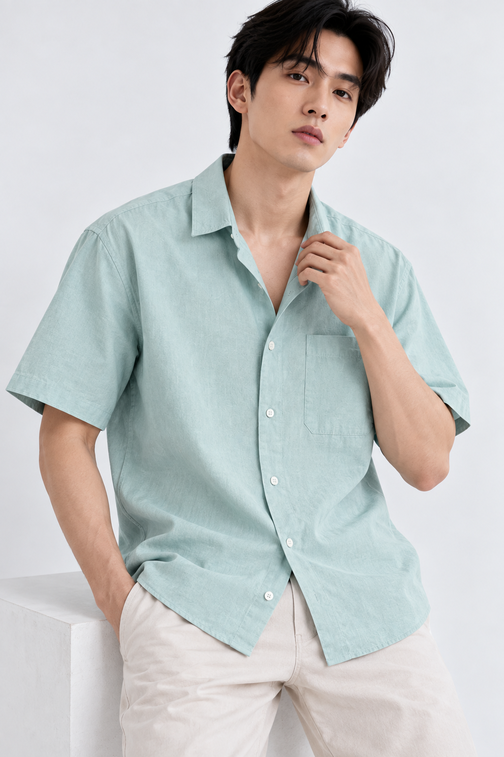 H&M LINEN shirt