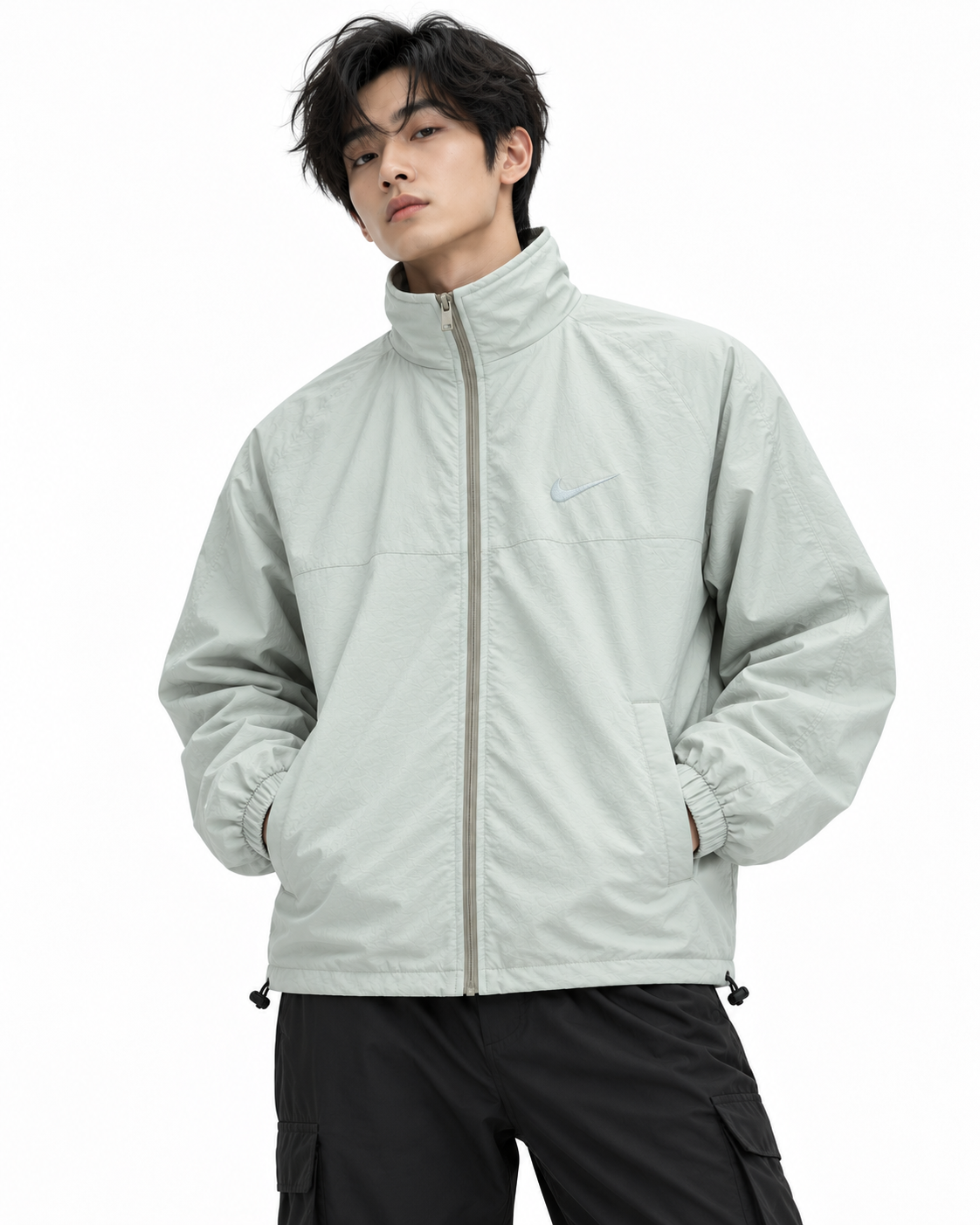 NIKE High-Neck Windbreaker Jacket