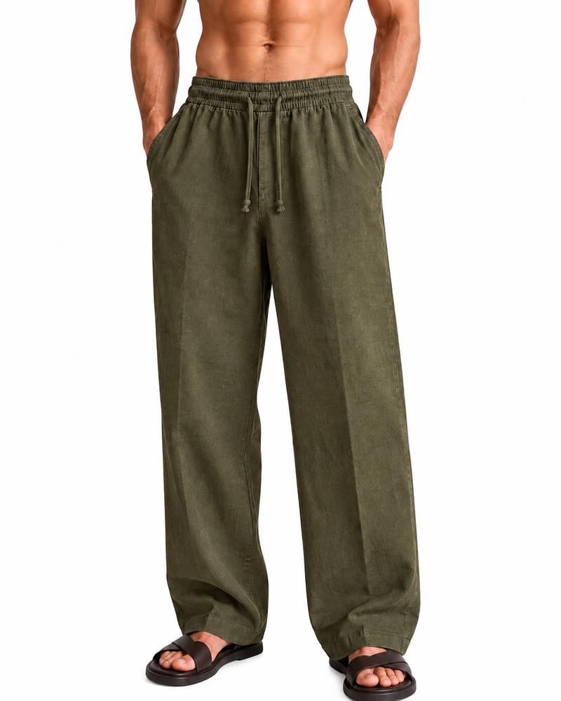 ZARA RELAXED FIT LINEN PANT