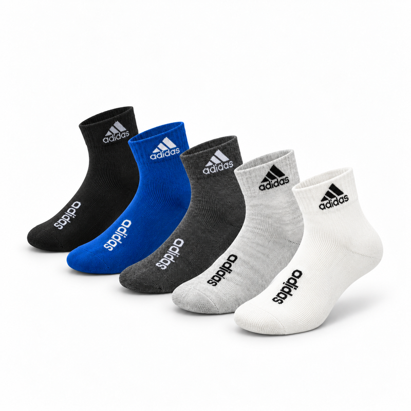 Adidas Ankle Socks – 5-Pair Multicolor Pack
