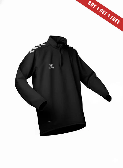 Hummel Core XK Half Zip Poly Sweatshirt in black