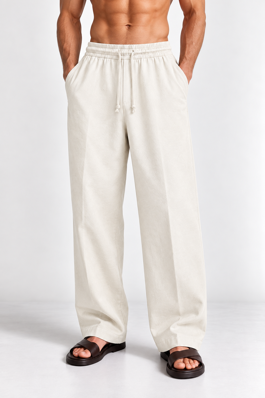 ZARA RELAXED FIT LINEN PANT