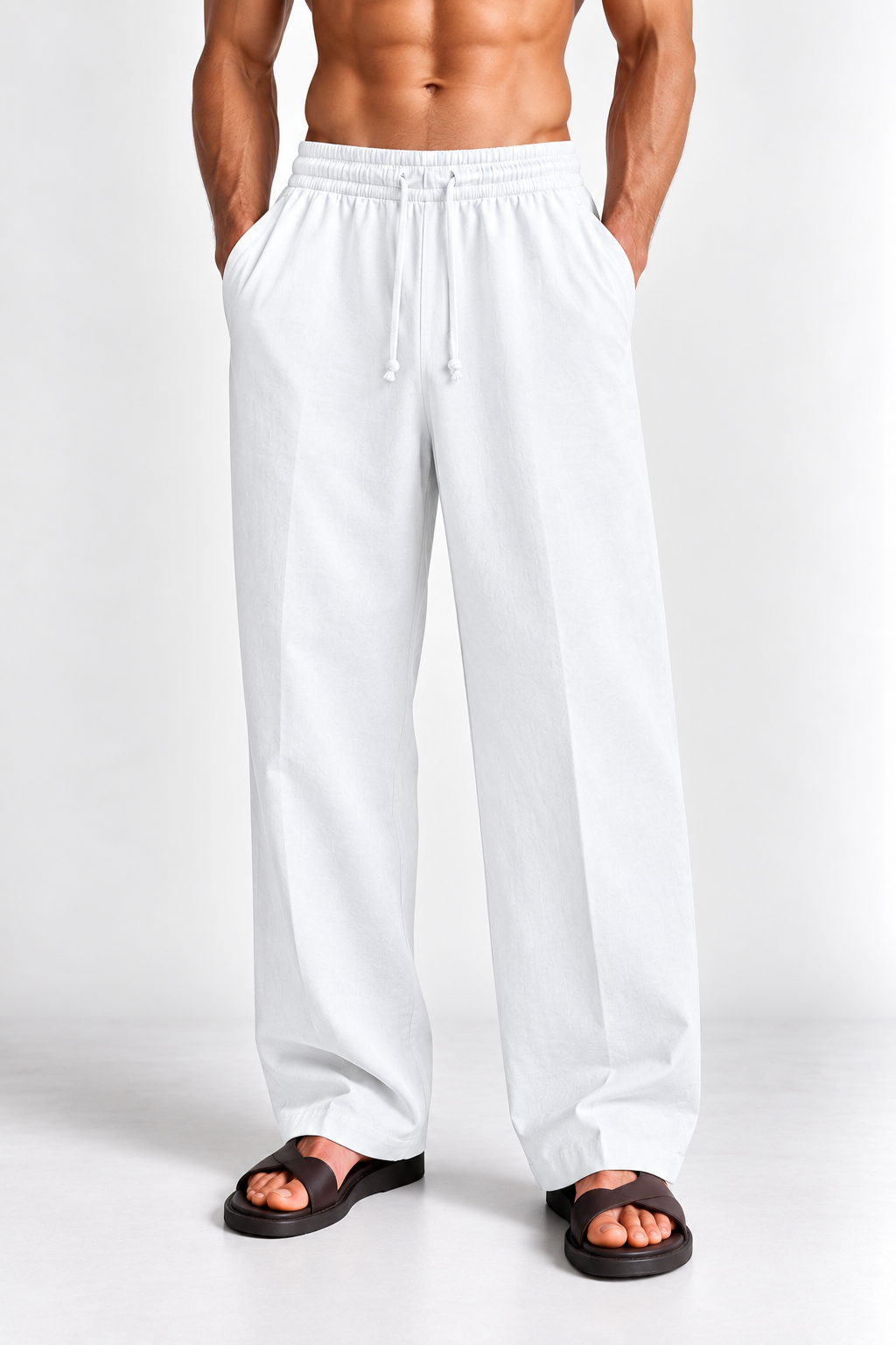 ZARA RELAXED FIT LINEN PANT