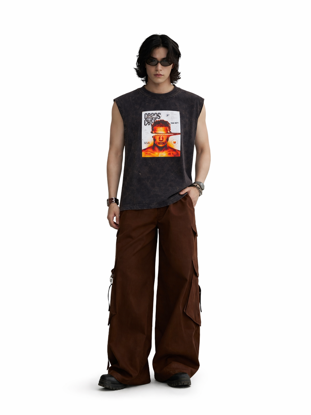 GRAPHIC TANK TOP(SLEEVELESS T-shirt )