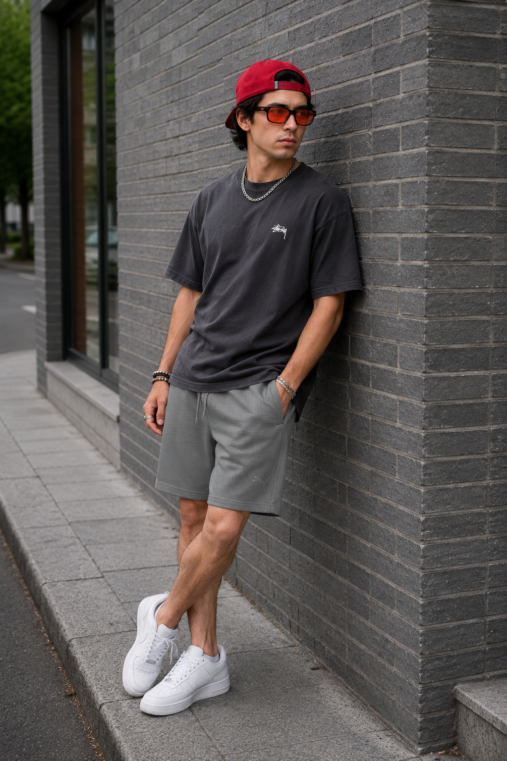 PUMA- STRETCHABLE  SHORTS WITH ZIPPER