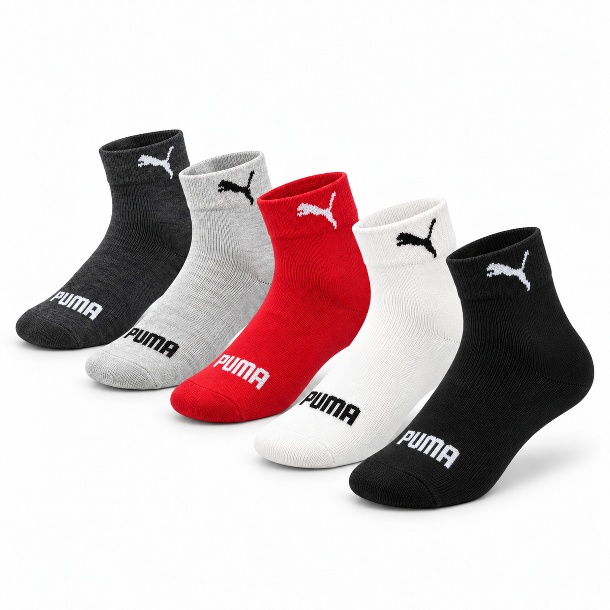 PUMA Ankle Socks – 5-Pair Multicolor Pack