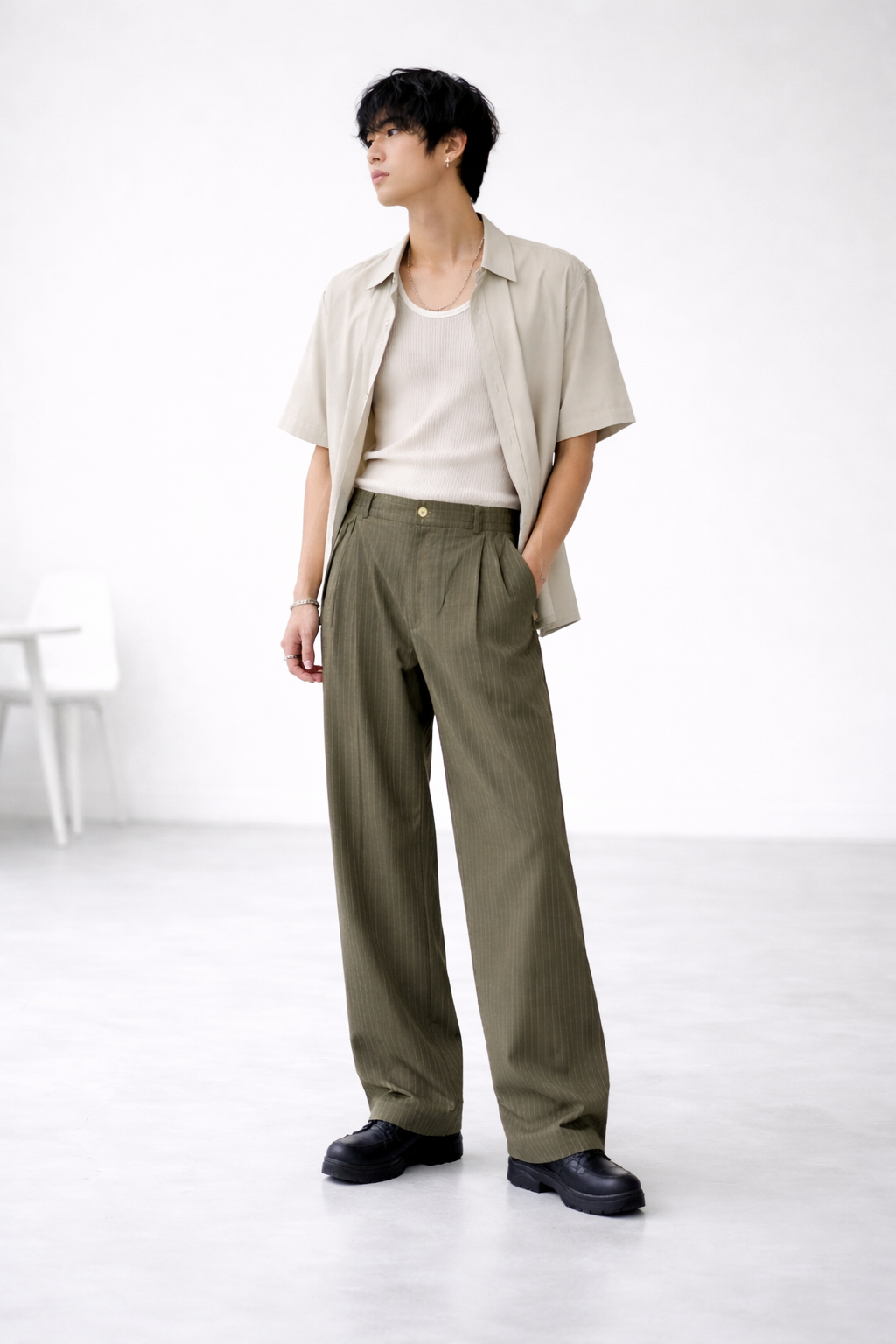 CASUAL & FORMAL STRIPED PANTS